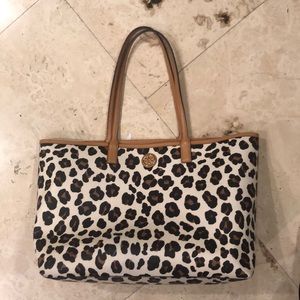 Tory Burch leopard tote